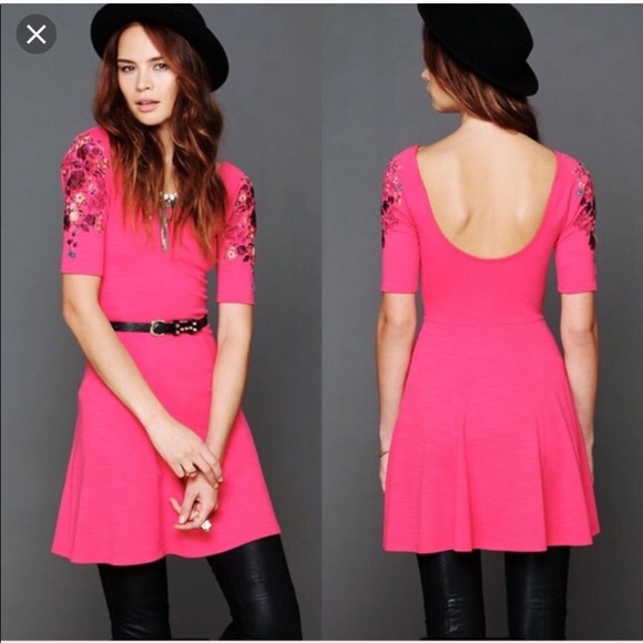 Free People Garden Embroidered Sleeve Dress - Picture 6 of 6